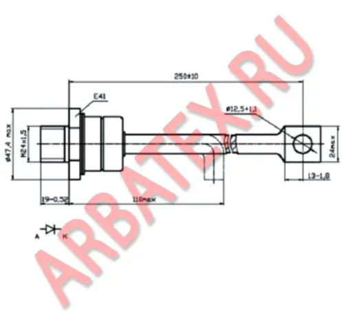 ДЧ171-250-9-4 диод фото 3 ДЧ171-250-9-4 диод фото 3