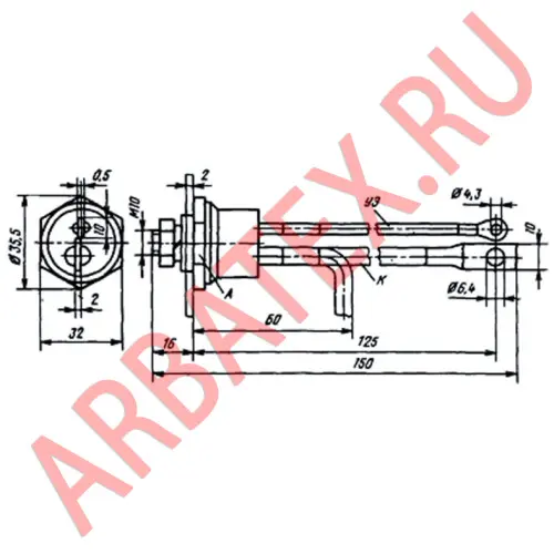 Т25-13 тиристор фото 3