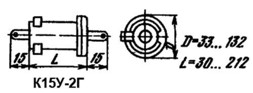 К15У-2Г 2кВ 330 пф 2.5квар фото 3 К15У-2Г 2кВ 330 пф 2.5квар фото 3