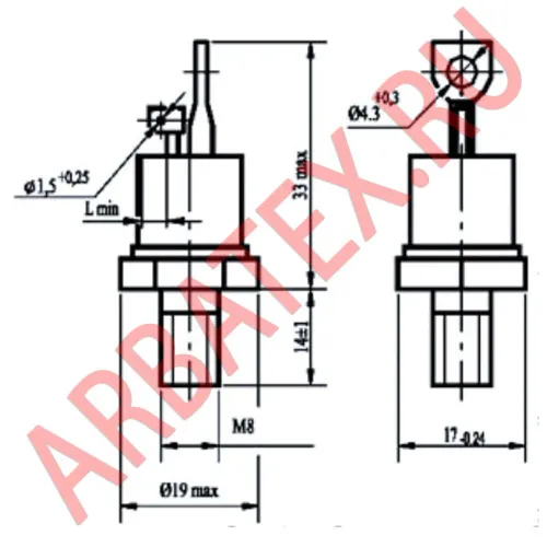 Т132-40-12 тиристор фото 3